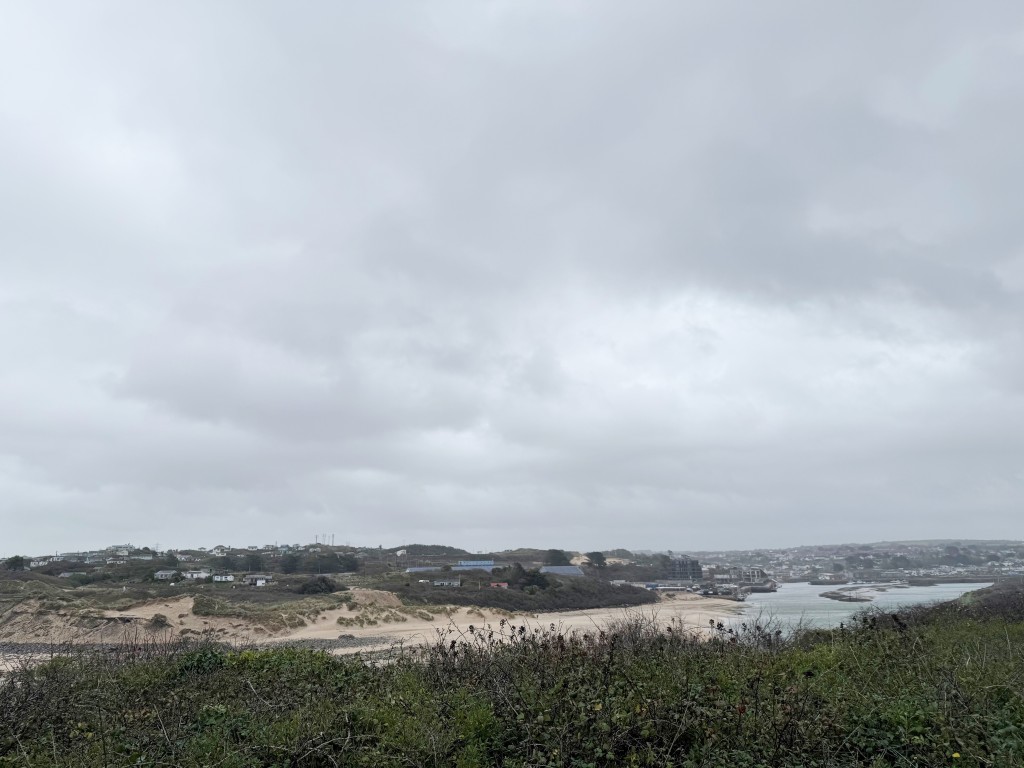 Lot: 23 - FREEHOLD LAND AND BEACH WITH BREATHTAKING VIEWS - Cliffland and views over Porthkidney beach and Hayle